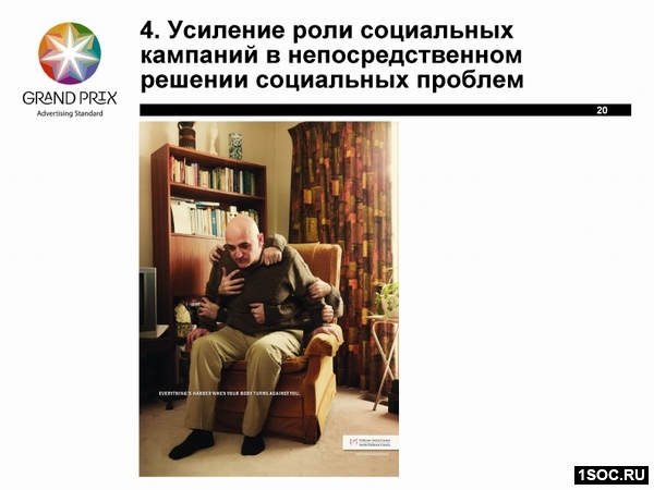 Усиление роли социальных кампаний в непосредственном решении социальных проблем