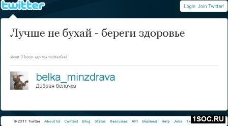 Адская белочка в Твиттере