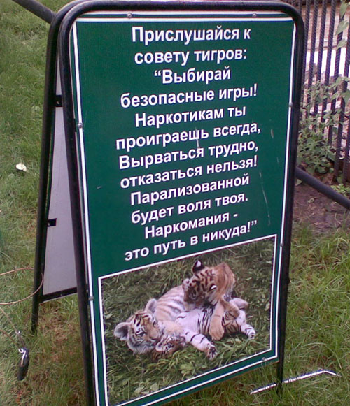 социальная реклама в зоопарке